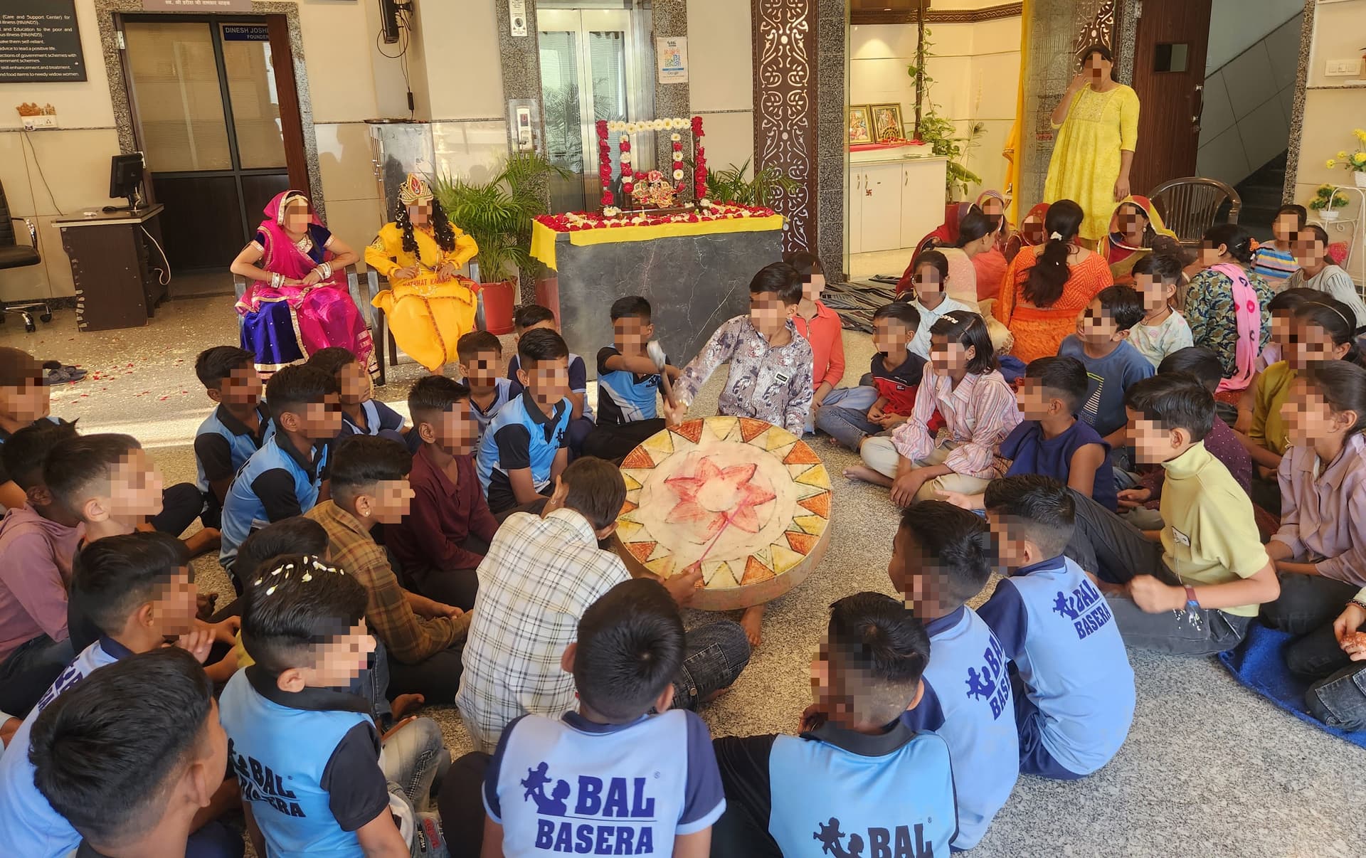 Bal Basera children celebrating Janmashtami